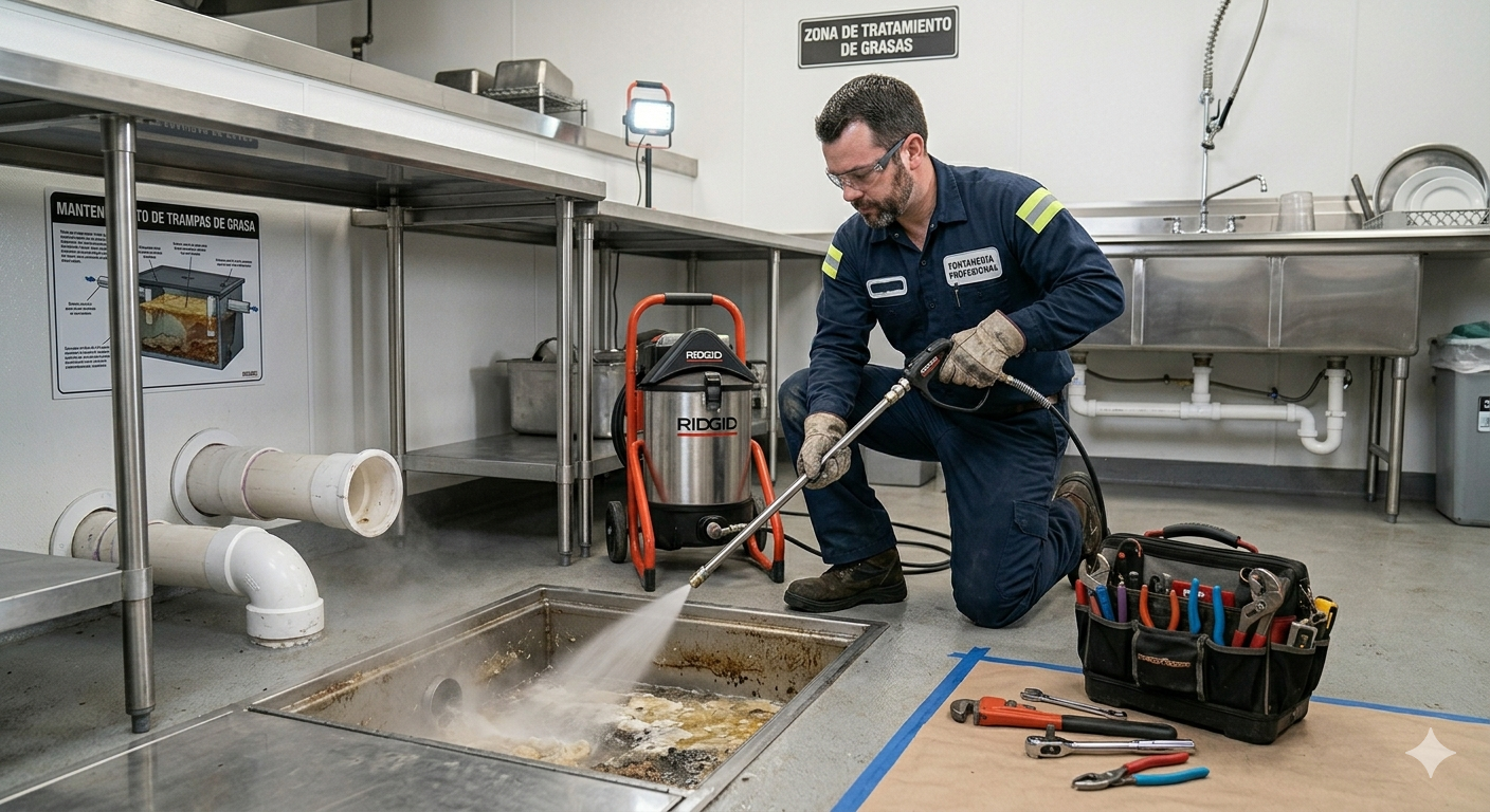 Mantenimiento de trampas de grasa